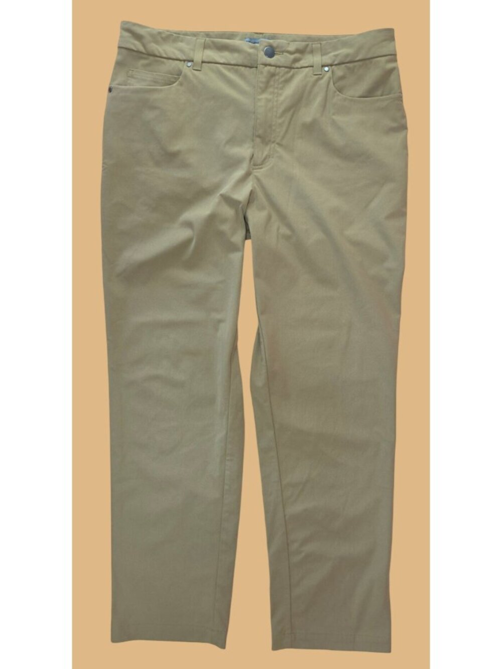 VRST Mens Athletic Fit Khaki Pants W34 L30 Casual Stretch Fabric